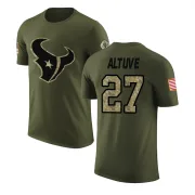 Jose Altuve Houston Texans Olive Salute to Service Legend T-Shirt