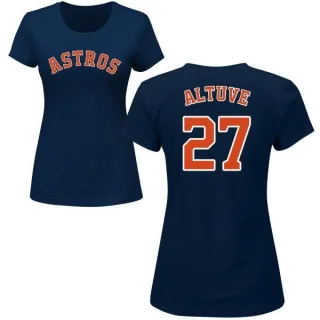 Jose Altuve Women's Houston Astros Name & Number T-Shirt - Navy