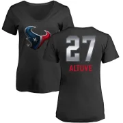 Jose Altuve Women's Houston Texans Midnight Mascot T-Shirt - Black