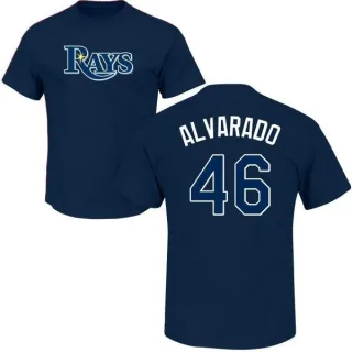 Jose Alvarado Tampa Bay Rays Name & Number T-Shirt - Navy