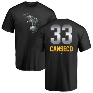 Jose Canseco Oakland Athletics Midnight Mascot T-Shirt - Black