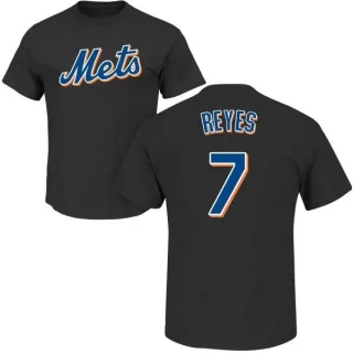 Jose Reyes New York Mets Name & Number T-Shirt - Black