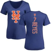 Jose Reyes Women's New York Mets Backer Slim Fit T-Shirt - Royal