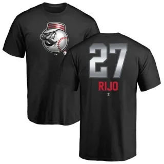 Jose Rijo Cincinnati Reds Midnight Mascot T-Shirt - Black