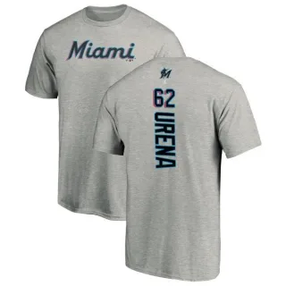 Jose Urena Miami Marlins Backer T-Shirt - Ash