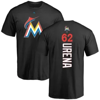 Jose Urena Miami Marlins Backer T-Shirt - Black