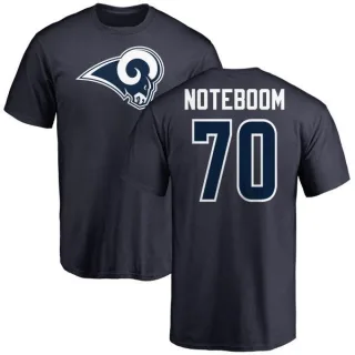 Joseph Noteboom Los Angeles Rams Name & Number Logo T-Shirt - Navy