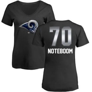 Joseph Noteboom Women's Los Angeles Rams Midnight Mascot T-Shirt - Black