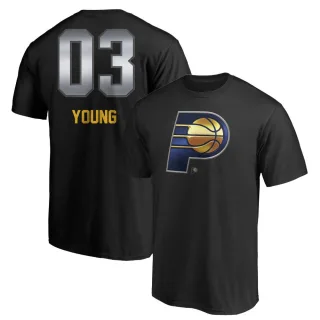 Joseph Young Indiana Pacers Black Midnight Mascot T-Shirt
