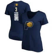 Joseph Young Women's Indiana Pacers Navy Backer T-Shirt