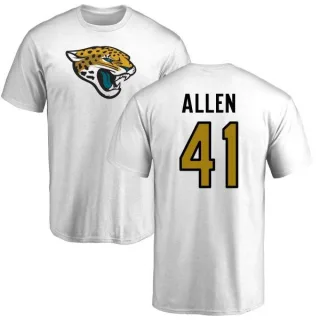 Josh Allen Jacksonville Jaguars Name & Number Logo T-Shirt - White