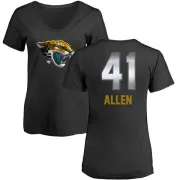 Josh Allen Women's Jacksonville Jaguars Midnight Mascot T-Shirt - Black