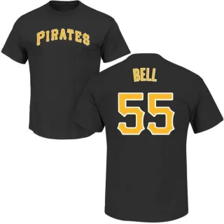 Josh Bell Pittsburgh Pirates Name & Number T-Shirt - Black