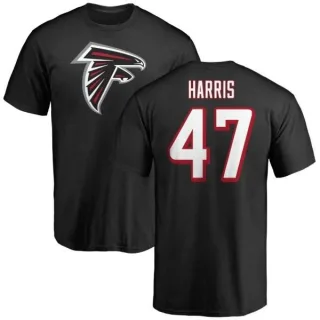 Josh Harris Atlanta Falcons Name & Number Logo T-Shirt - Black