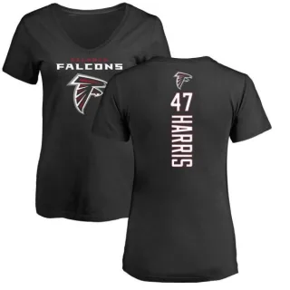 Josh Harris Women's Atlanta Falcons Backer Slim Fit T-Shirt - Black