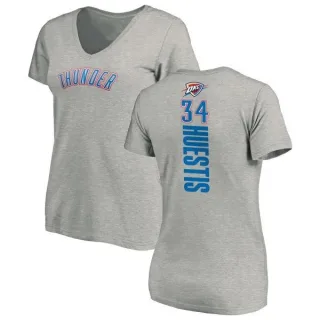 Josh Huestis Women's Oklahoma City Thunder Ash Backer T-Shirt