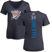 Josh Huestis Women's Oklahoma City Thunder Navy Backer T-Shirt