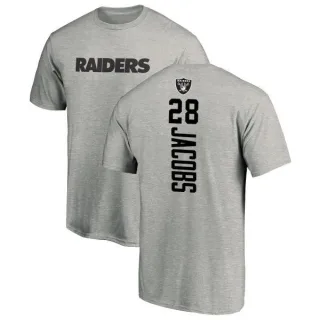 Josh Jacobs Oakland Raiders Backer T-Shirt - Ash