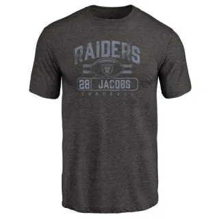 Josh Jacobs Oakland Raiders Flanker Tri-Blend T-Shirt - Black