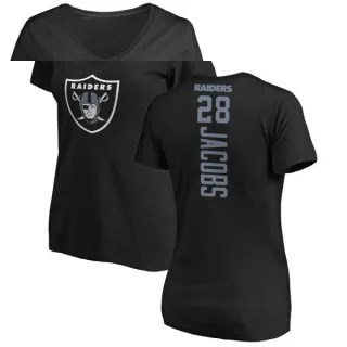 Josh Jacobs Women's Oakland Raiders Backer Slim Fit T-Shirt - Black