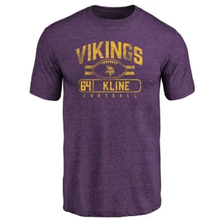 Josh Kline Minnesota Vikings Flanker Tri-Blend T-Shirt - Purple