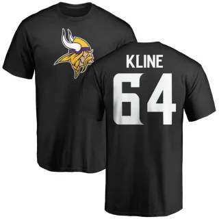 Josh Kline Minnesota Vikings Name & Number Logo T-Shirt - Black