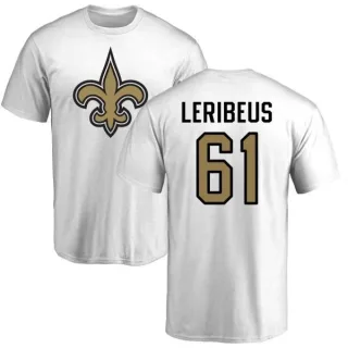 Josh LeRibeus New Orleans Saints Name & Number Logo T-Shirt - White