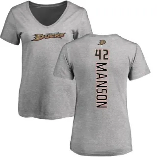 Josh Manson Women's Anaheim Ducks Backer T-Shirt - Ash