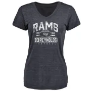 Josh Reynolds Women's Los Angeles Rams Flanker Tri-Blend T-Shirt - Navy