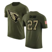 Josh Shaw Arizona Cardinals Olive Salute to Service Legend T-Shirt