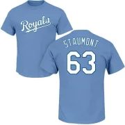 Josh Staumont Kansas City Royals Name & Number T-Shirt - Light Blue