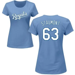 Josh Staumont Women's Kansas City Royals Name & Number T-Shirt - Light Blue