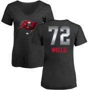 Josh Wells Women's Tampa Bay Buccaneers Midnight Mascot T-Shirt - Black