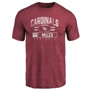 Joshua Miles Arizona Cardinals Flanker Tri-Blend T-Shirt - Maroon