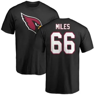 Joshua Miles Arizona Cardinals Name & Number Logo T-Shirt - Black