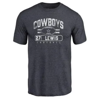 Jourdan Lewis Dallas Cowboys Flanker Tri-Blend T-Shirt - Navy