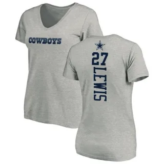 Jourdan Lewis Women's Dallas Cowboys Backer Slim Fit T-Shirt - Ash