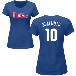 J.T. Realmuto Women's Philadelphia Phillies Name & Number T-Shirt - Royal