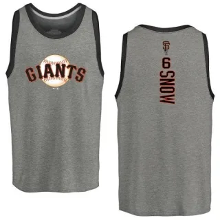 J.t. Snow San Francisco Giants Backer Tri-Blend Tank - Heathered Gray