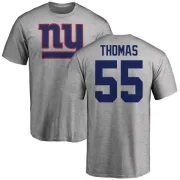 J.T. Thomas New York Giants Name & Number Logo T-Shirt - Ash