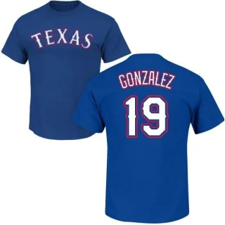 Juan Gonzalez Texas Rangers Name & Number T-Shirt - Royal