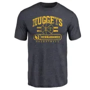 Juan Hernangomez Denver Nuggets Navy Baseline Tri-Blend T-Shirt