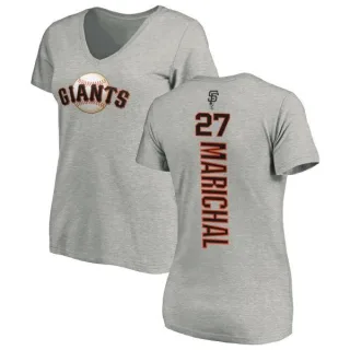 Juan Marichal Women's San Francisco Giants Backer Slim Fit T-Shirt - Ash