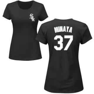 Juan Minaya Women's Chicago White Sox Name & Number T-Shirt - Black