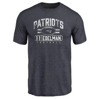 Julian Edelman New England Patriots Flanker Tri-Blend T-Shirt - Navy