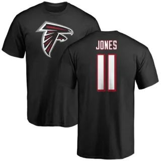 Julio Jones Atlanta Falcons Name & Number Logo T-Shirt - Black