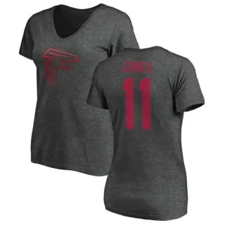 Julio Jones Women's Atlanta Falcons One Color T-Shirt - Ash