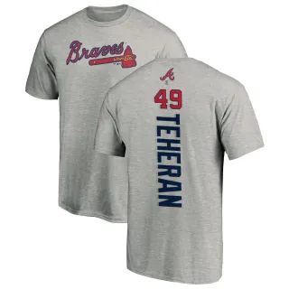 Julio Teheran Atlanta Braves Backer T-Shirt - Ash