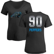 Julius Peppers Women's Carolina Panthers Midnight Mascot T-Shirt - Black