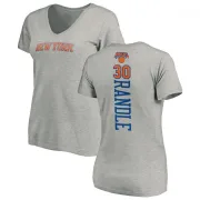 Julius Randle Women's New York Knicks Ash Backer T-Shirt